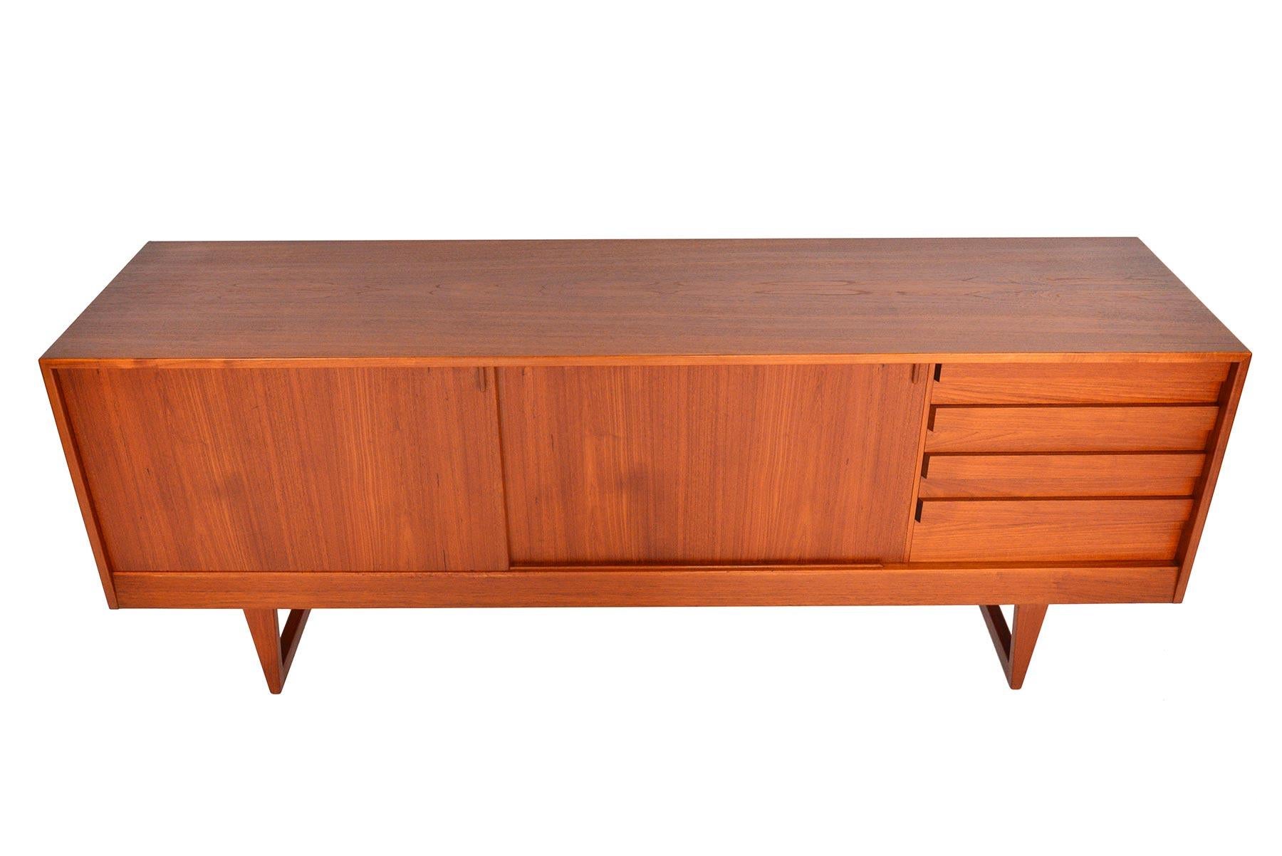 Danish Kurt Østervig Teak Sliding Door Credenza