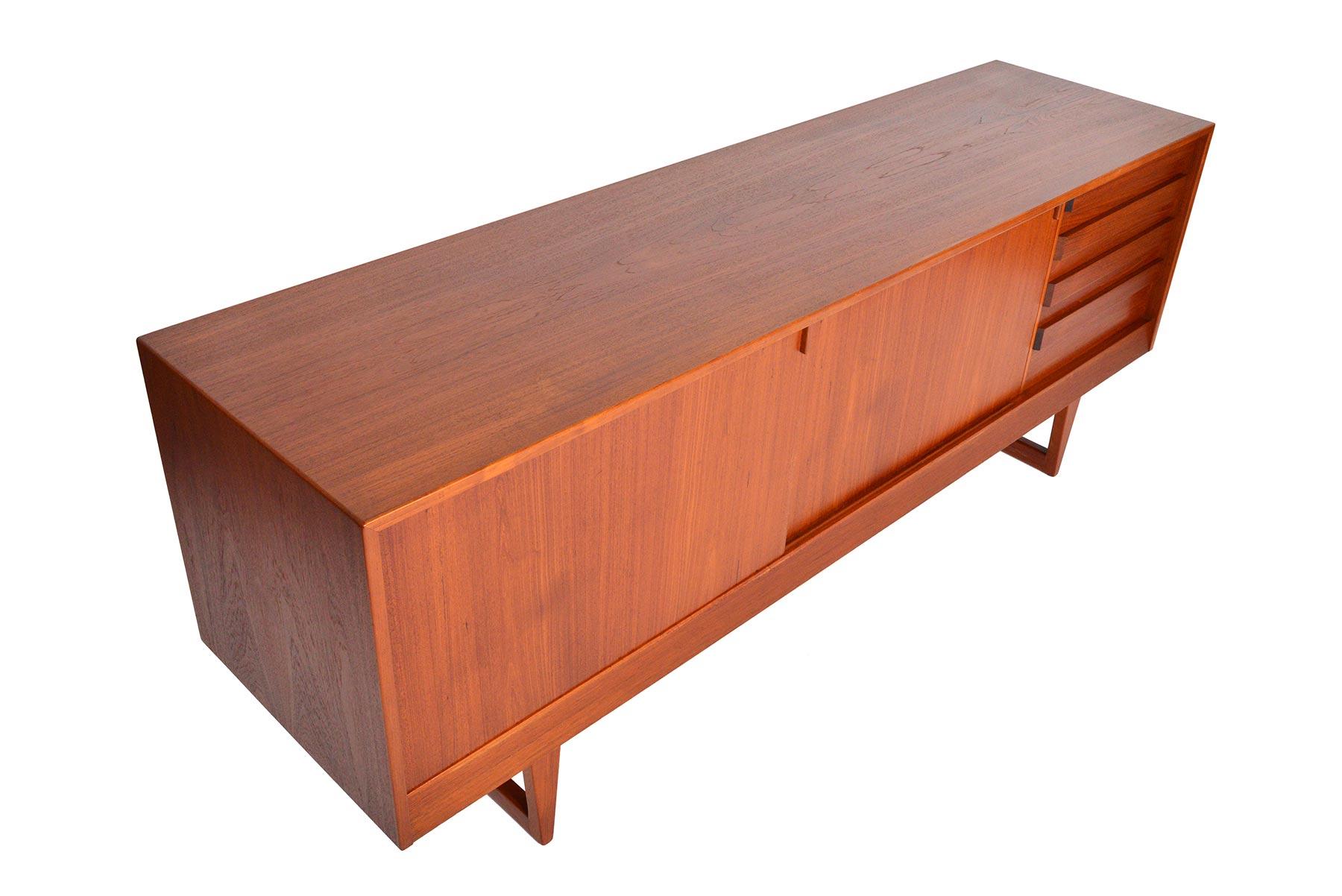 Kurt Østervig Teak Sliding Door Credenza In Good Condition In Berkeley, CA