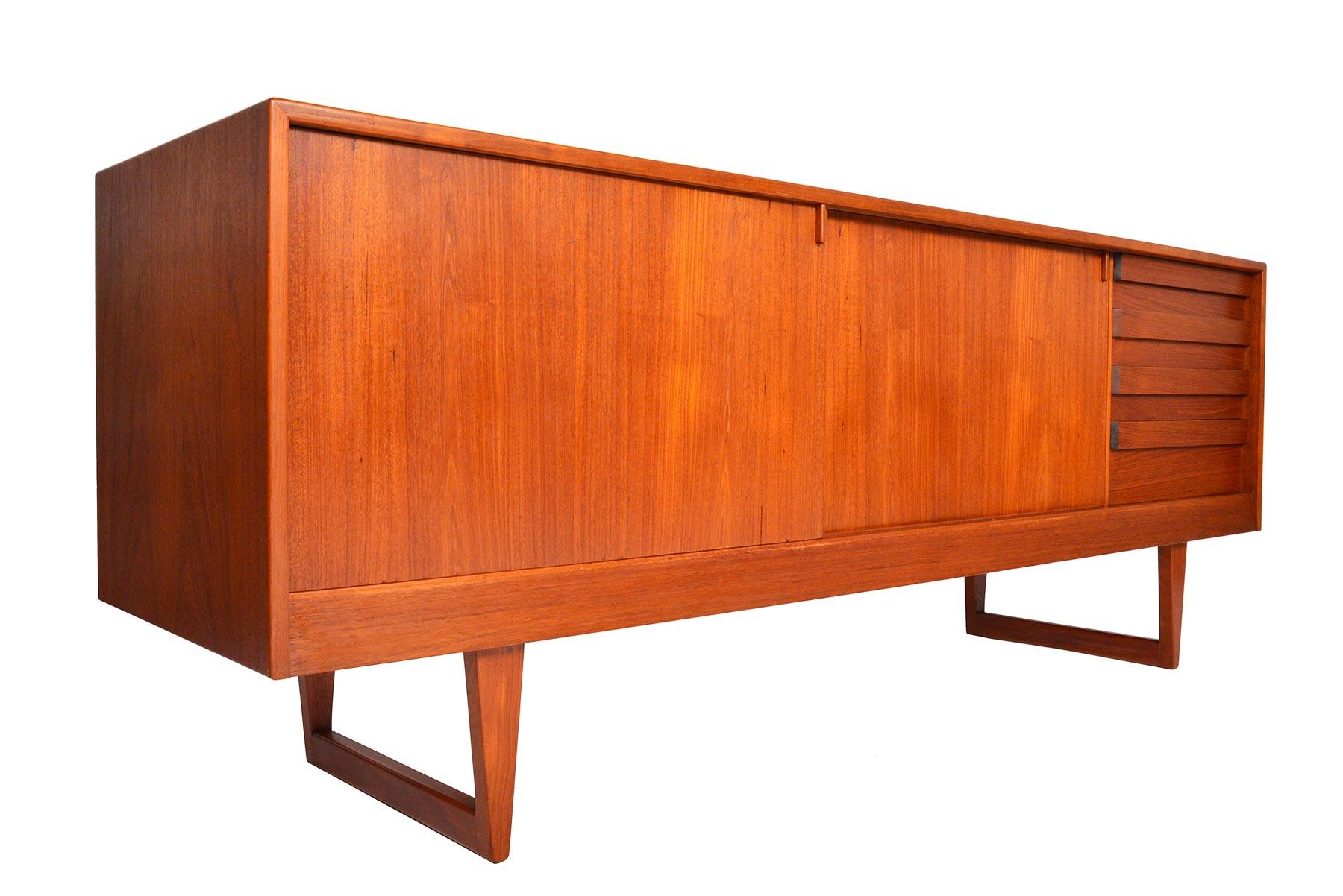 20th Century Kurt Østervig Teak Sliding Door Credenza