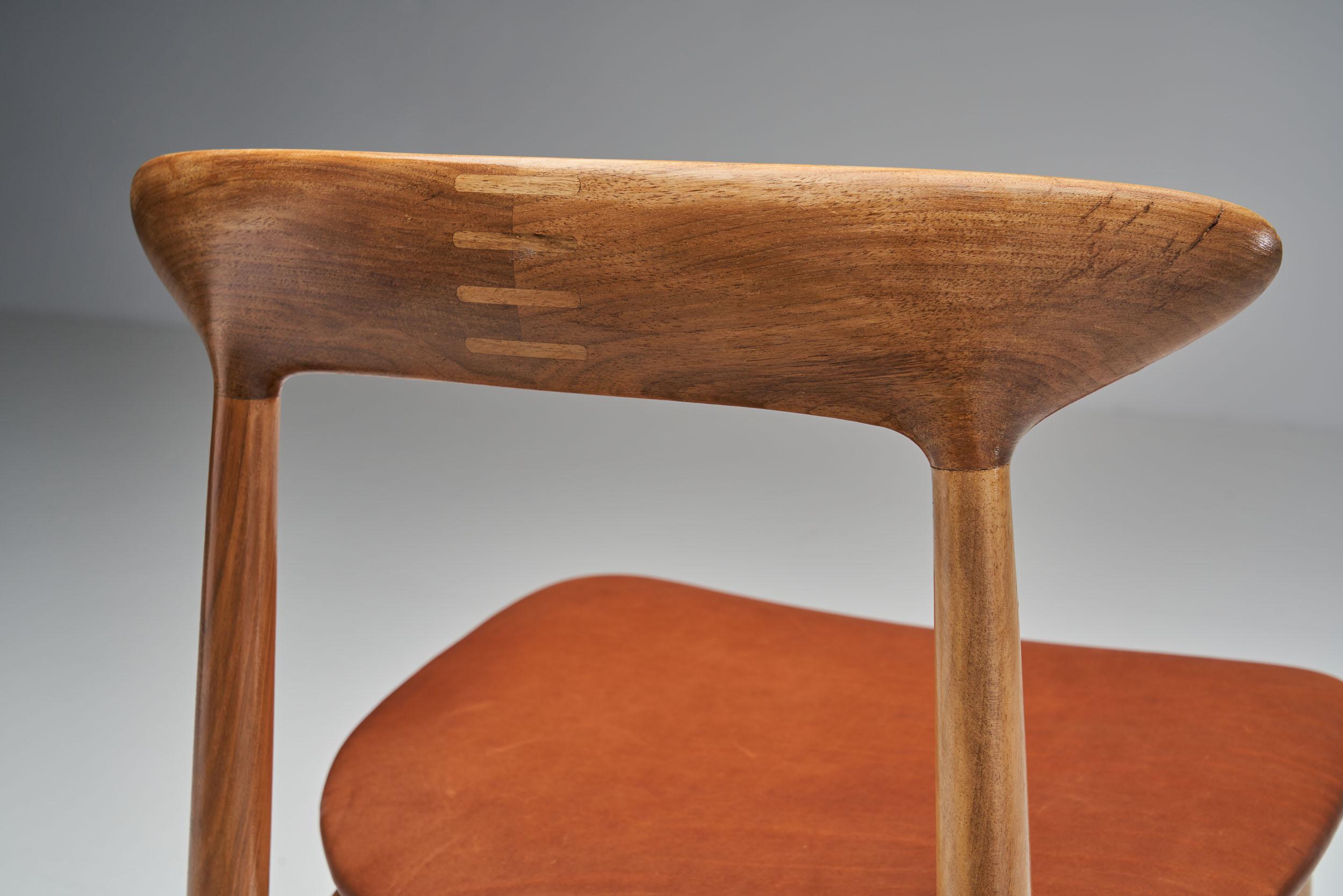 Kurt Østervig Walnut Dining Chair, Denmark 1950s For Sale 4