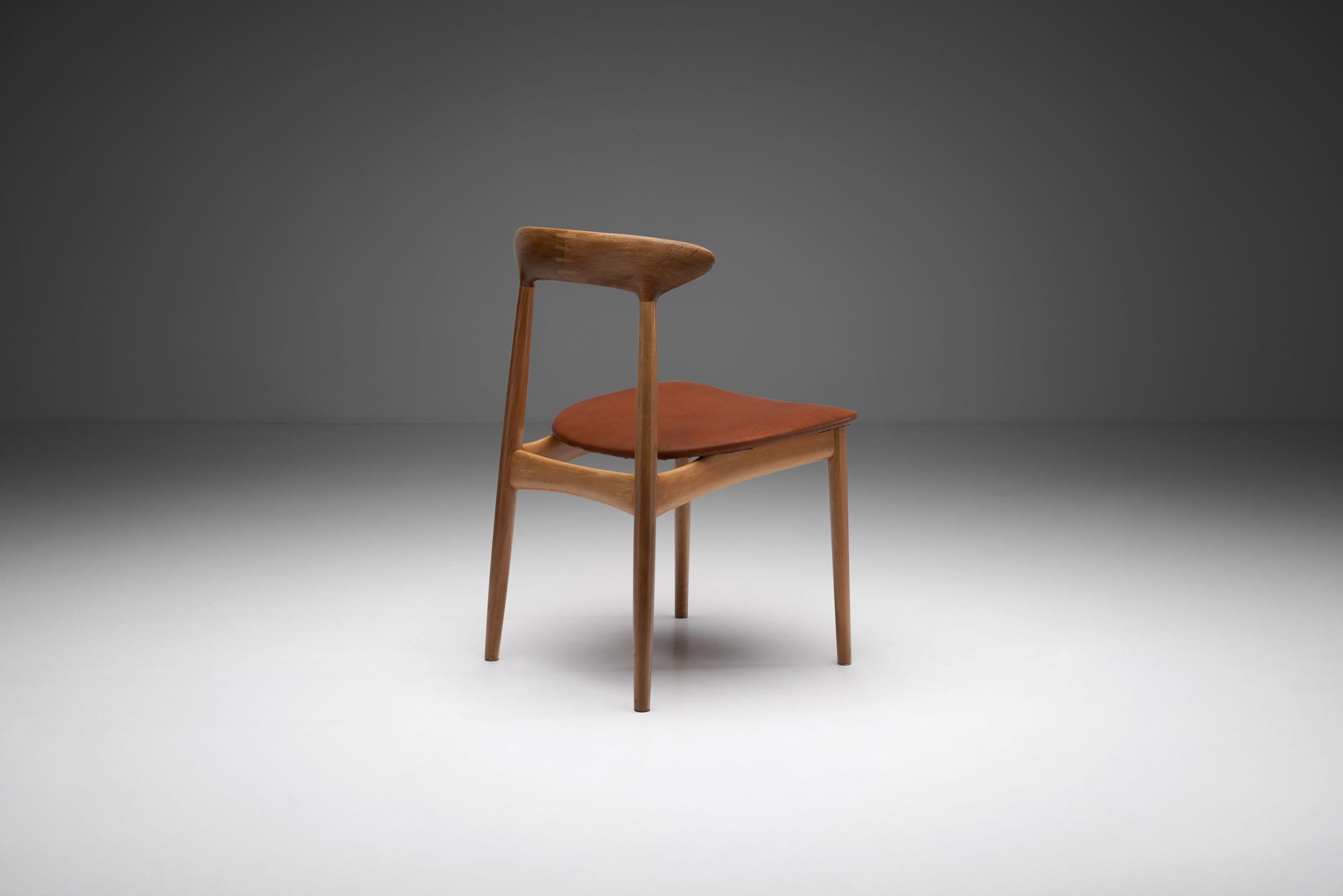 Mid-20th Century Kurt Østervig Walnut Dining Chair, Denmark 1950s For Sale