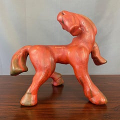 Kurt Tschörner for Ruscha “Vulkano” Glazed Ceramic Horse, 1960s
