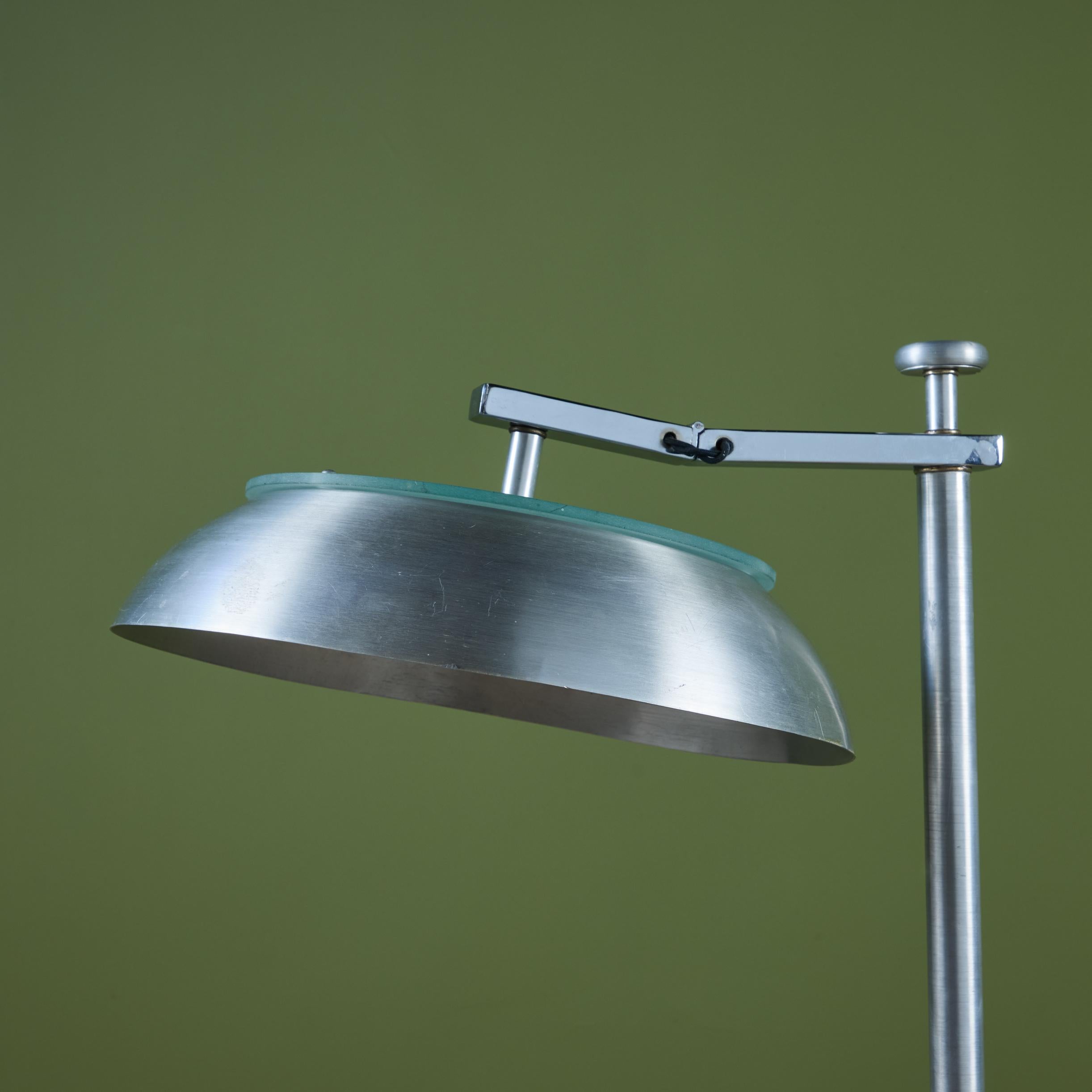 Kurt Versen Aluminum Flip-Top Floor Lamp 4
