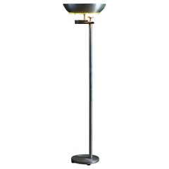 Kurt Versen Aluminum Flip-Top Floor Lamp
