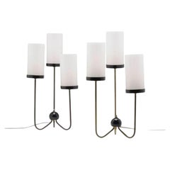 Kurt Versen , Mid-Century Modern, Brass, Table Lamps, USA, 1960s
