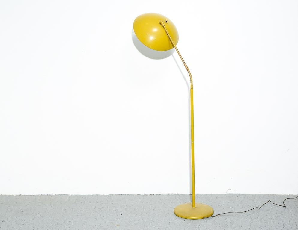 mustard yellow floor lamp