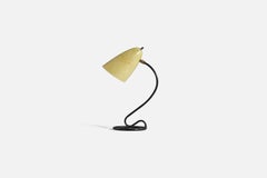Kurt Versen, Table Lamp, Metal, Brass, Fiberglass, United States, 1950s