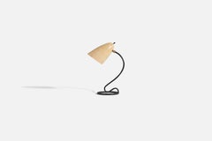 Kurt Versen, Table Lamp, Metal, Brass, Fiberglass, United States, 1950s