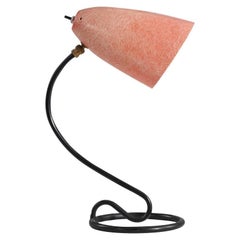 Kurt Versen, Table Lamp, Metal, Brass, Fiberglass, United States, 1950s