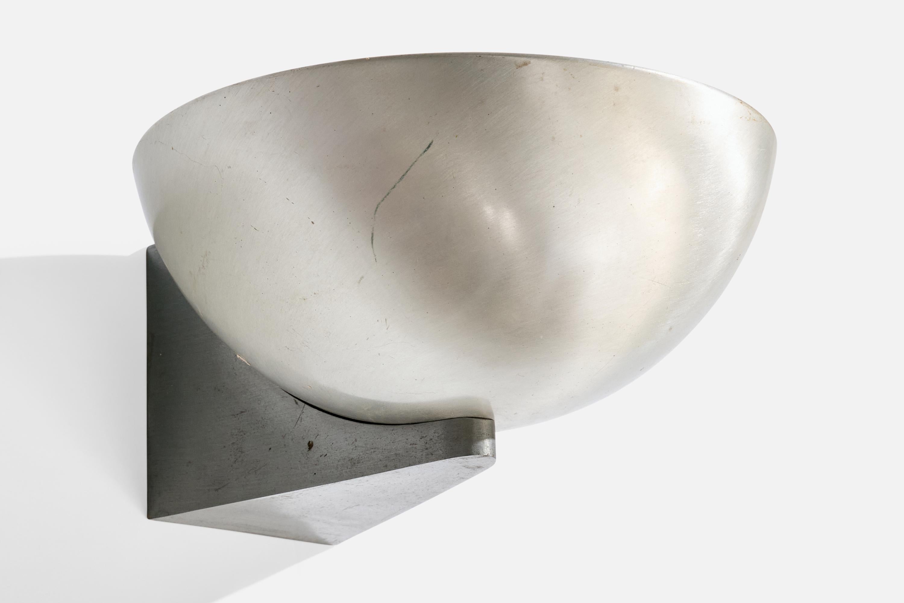 Américain Kurt Versen, appliques murales, aluminium, États-Unis, années 1950 en vente