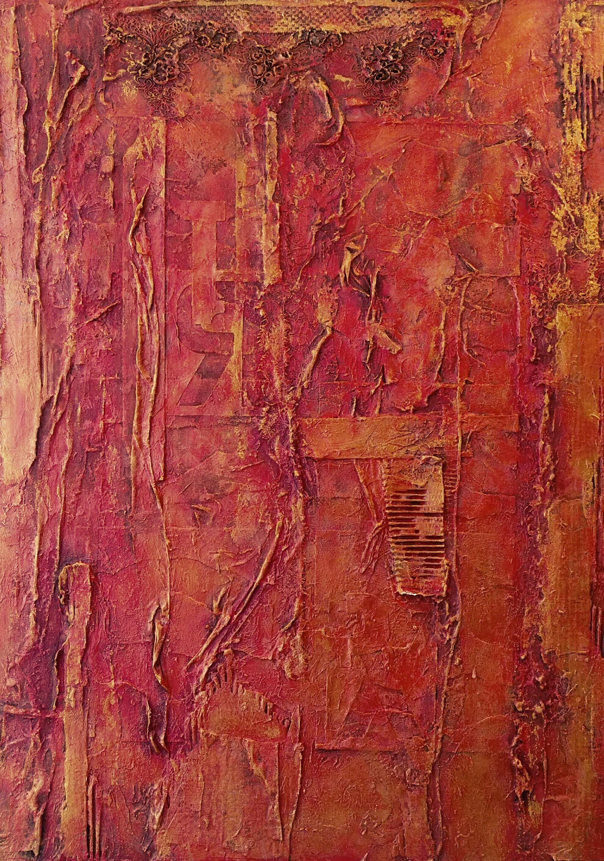 Red and Metallic Gold, 36