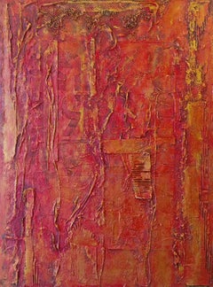 Red, Mixed Media on Canvas