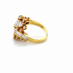 Kurt Wayne, Anello in oro giallo 18 carati e diamanti