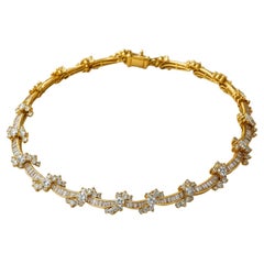 Kurt Wayne 18K Gelbgold Diamant-Halskette 22 Karat