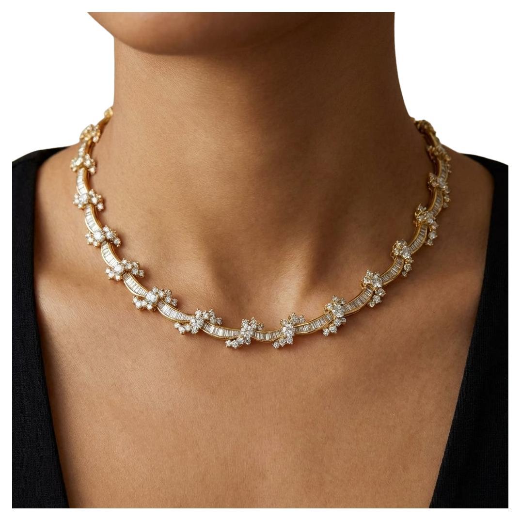 Kurt Wayne Collier en or jaune 18K avec diamants 22 carats en vente