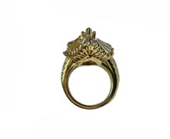 Kurt Wayne Verlobungsring aus 18-karätigem Gelbgold mit einem Marquise-Diamanten (8,27 Karat, GIA-Zertifikat)