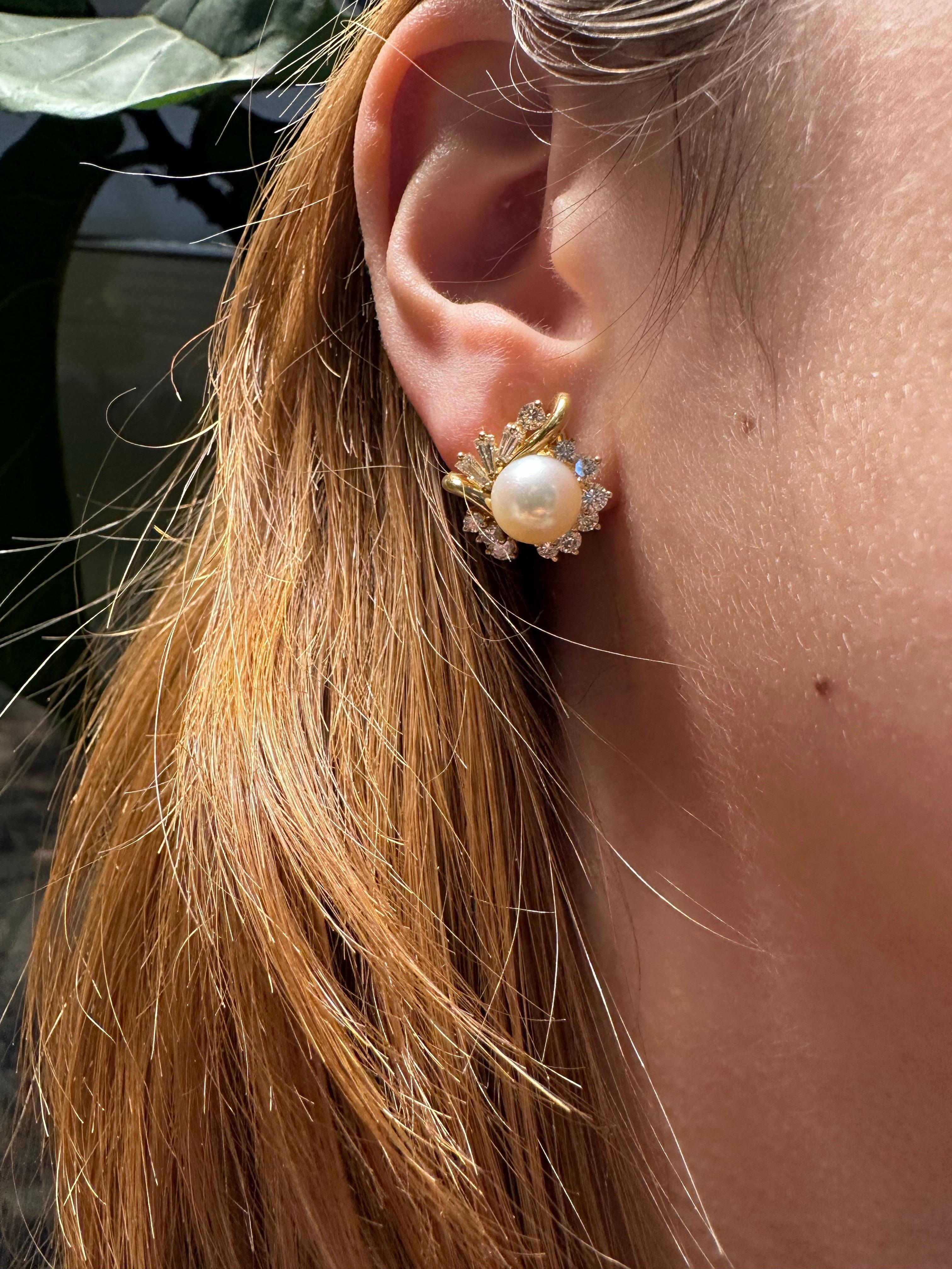 Kurt Wayne 18k Yellow Gold Pearl And Diamond Stat… - image 7