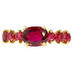 Anello di rubino ovale Kurt Wayne da 2,38 carati totali
