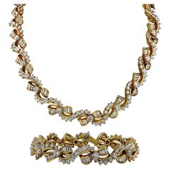 Kurt Wayne 60.08 Carat Diamond Necklace and Bracelet Set
