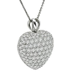 Kurt Wayne 6.00ct Diamond Platinum Heart Pendant