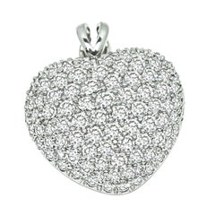 Kurt Wayne 6.00ct Diamond Platinum Heart Pendant