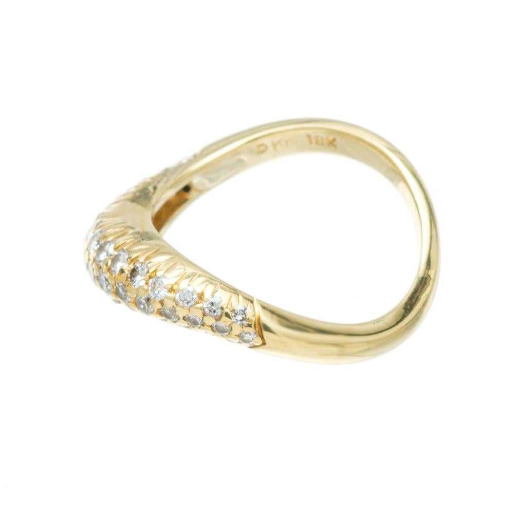 63 Karat Diamant-Gelbgold-Pavé-Ring von Kurt Wayne (Rundschliff) im Angebot