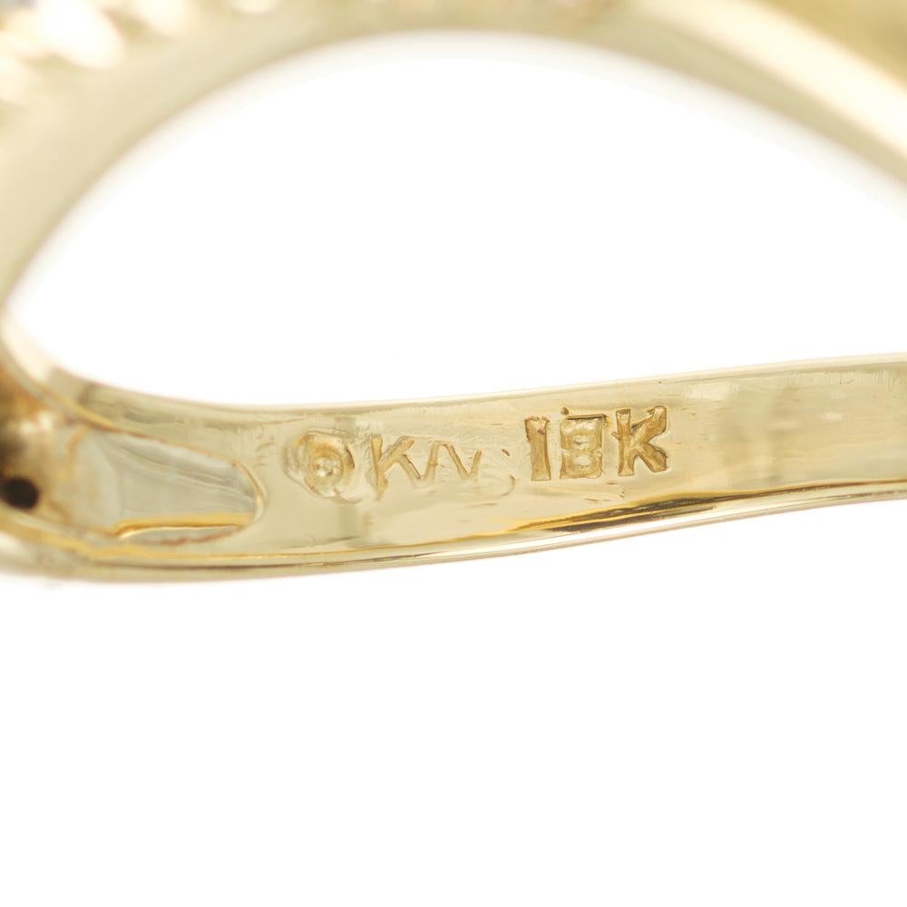 Women's or Men's Kurt Wayne .63 Carat Diamond Yellow Gold Pave Band Ring For Sale