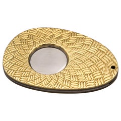 Kurt Wayne Basket Weave 18 Karat Gold Cigar Cutter