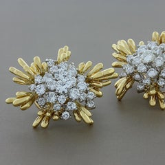 Kurt Wayne Diamond Blossom Gold Earrings