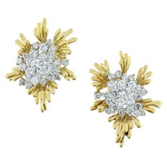Kurt Wayne Diamant-Blüten-Ohrringe aus Gold
