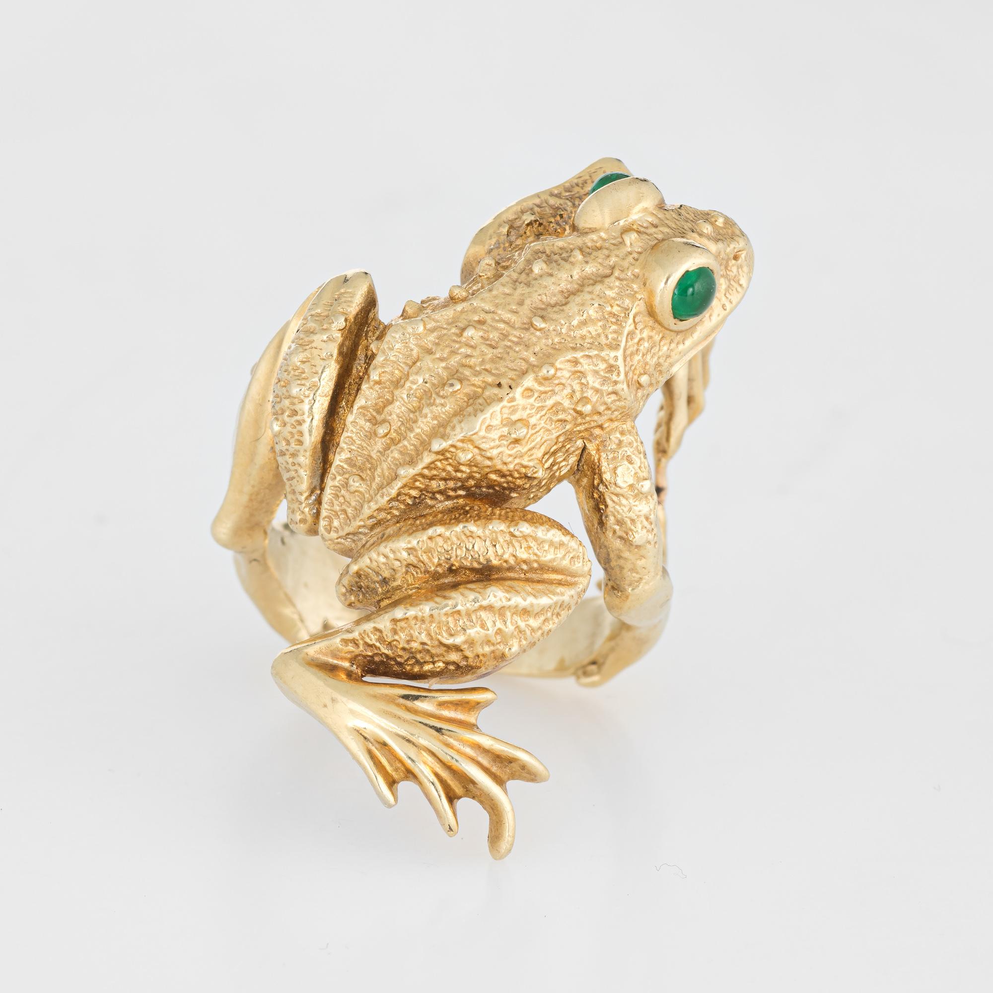 gold frog ring