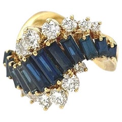 Anello con zaffiro e diamante Kurt Wayne