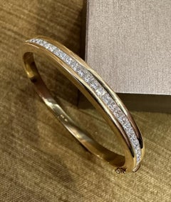 Kurt Wayne Einreihiger Diamant-Armreif aus 18 Karat Gelbgold