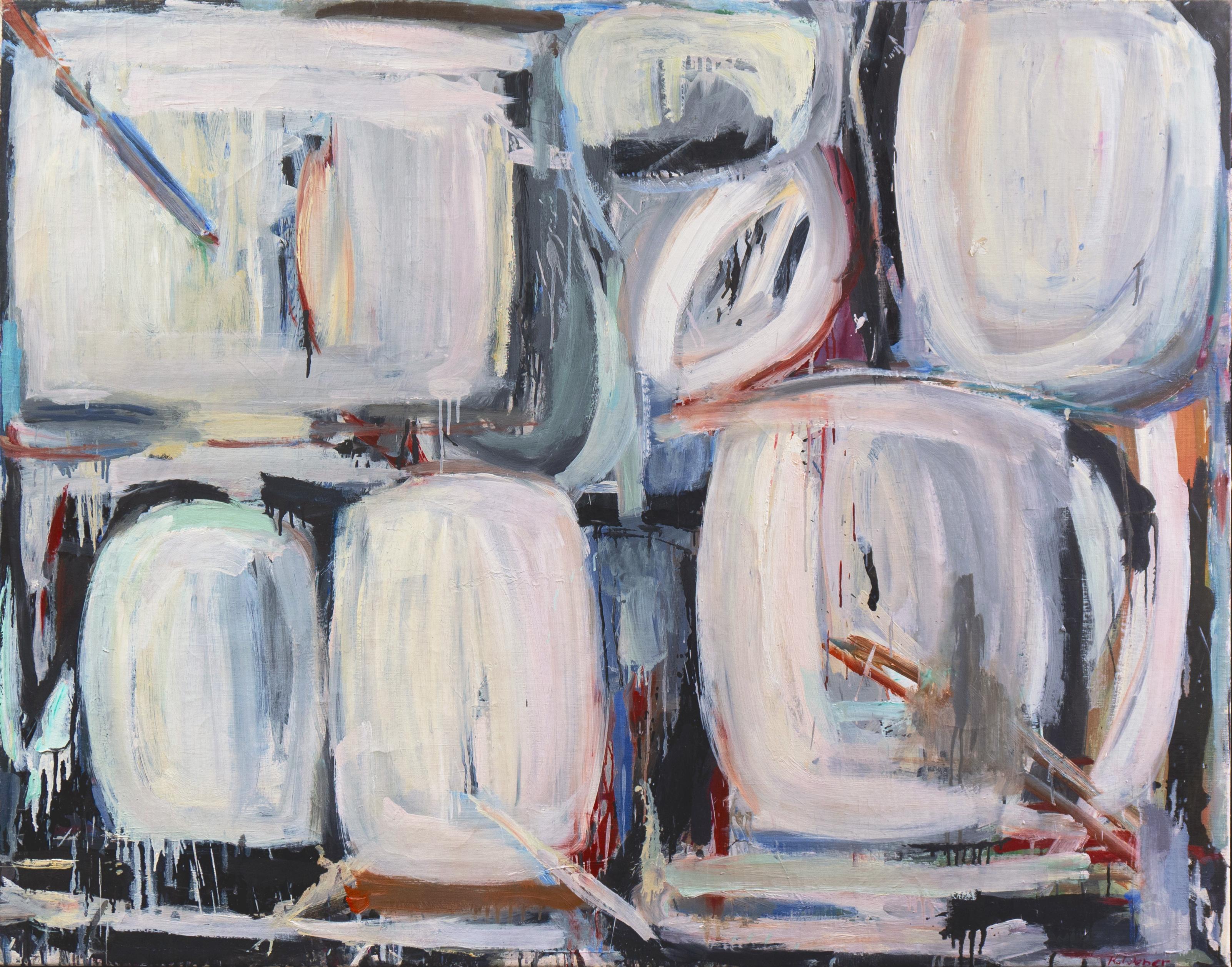 Abstracto, pergamino y rosa