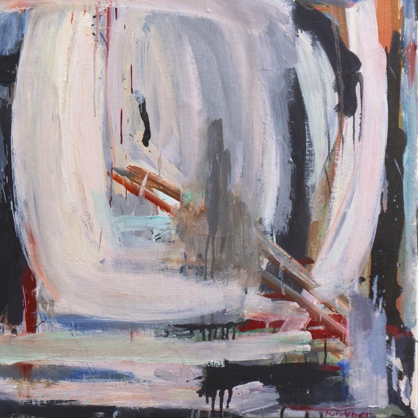 Abstracto, pergamino y rosa