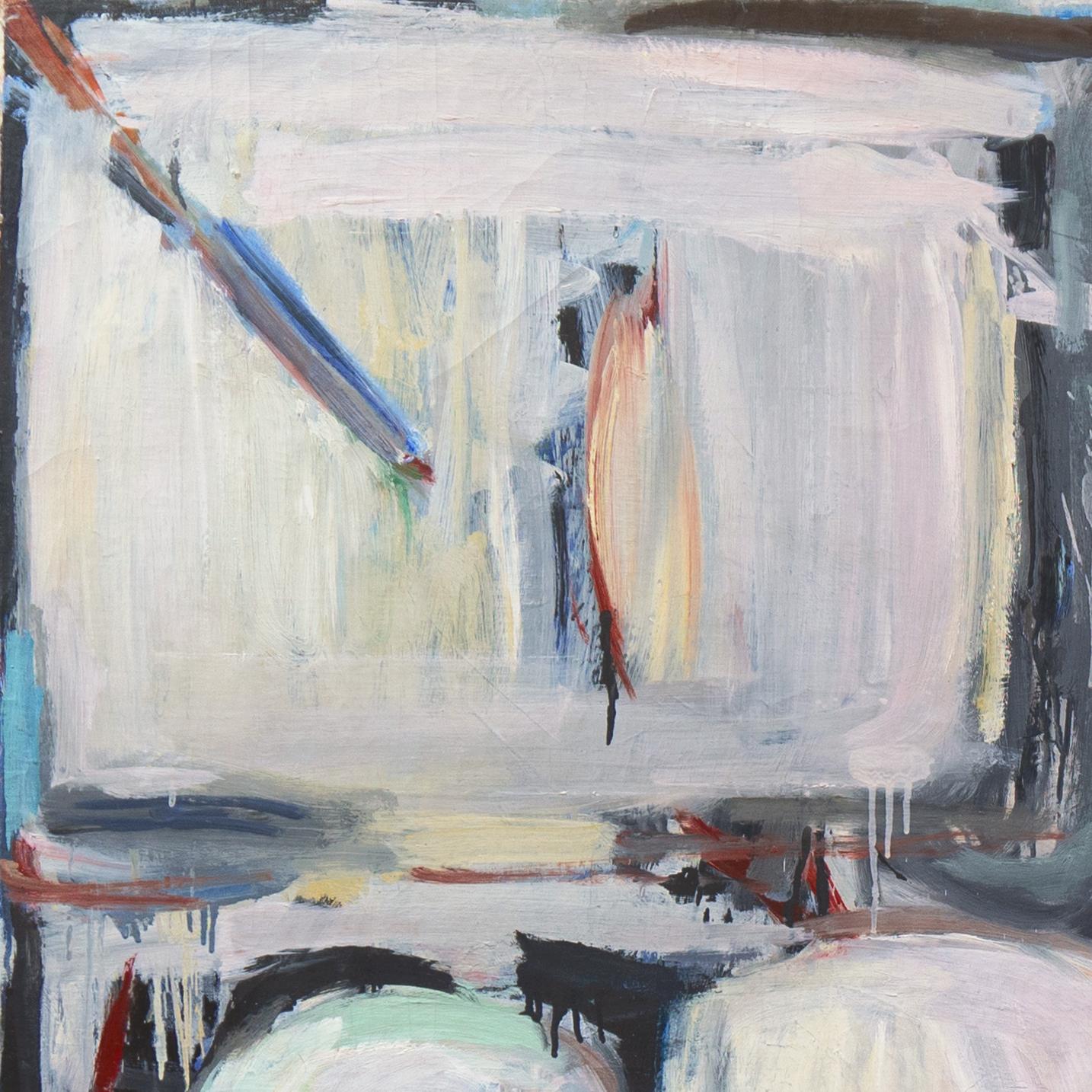 Abstracto, pergamino y rosa