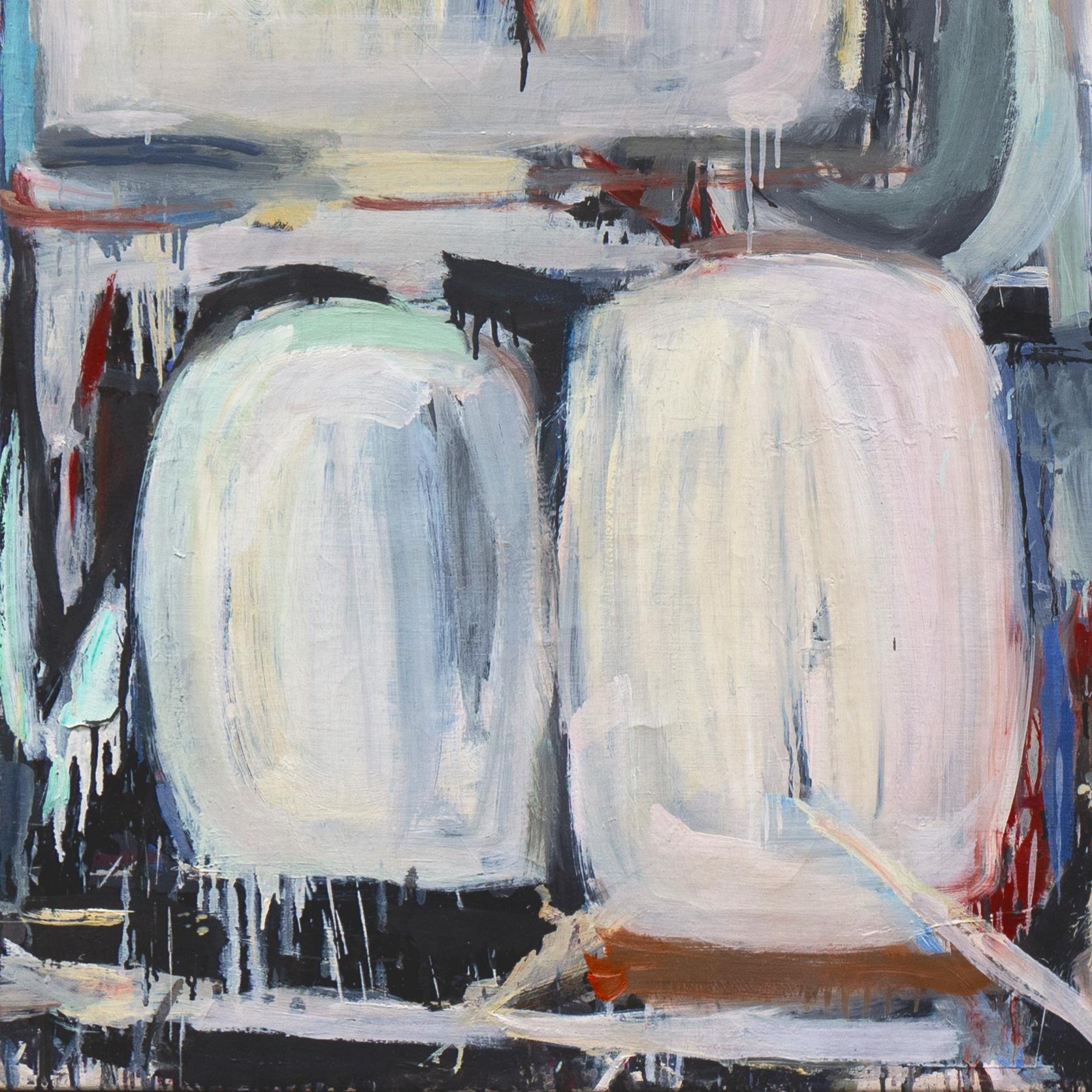 Abstracto, pergamino y rosa