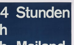 Trans Europ Express – Original Poster promoting the service from Zurich to Milan