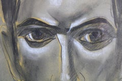 Portrait. Paper, pastel, 35.5x23 cm