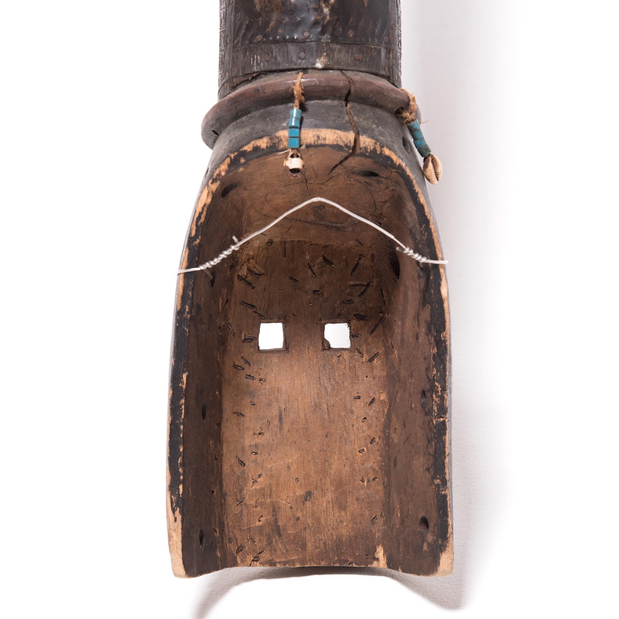 Carved Kurumba Style Adone Antelope Mask