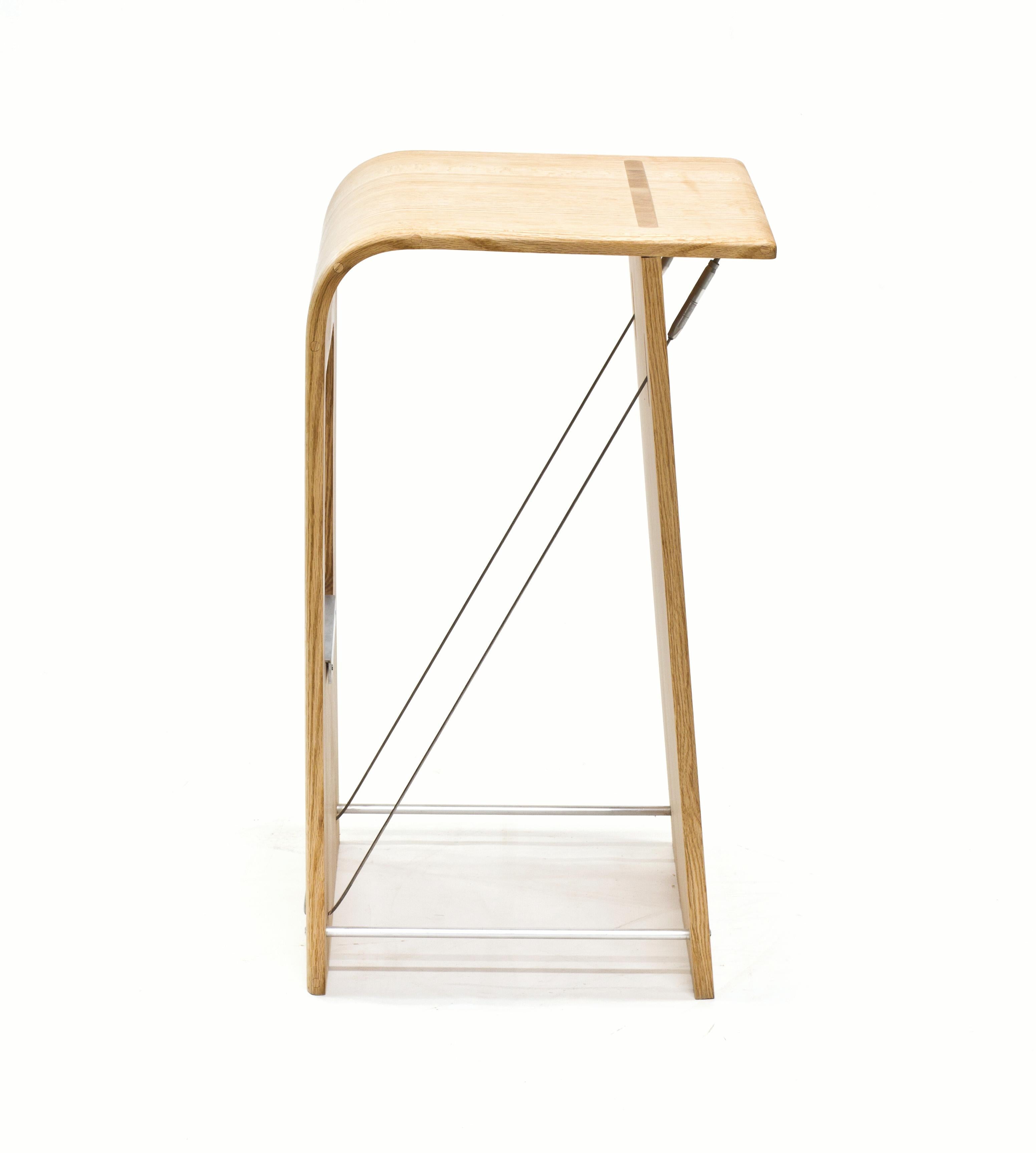 Kurvor Counter Stool in Oiled Rift Sawn Red Oak by Samantha Brueggen for  Wooda For Sale at 1stDibs | samantha counter