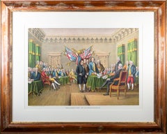 "Declaration of Independence" original lithograph Philadelphia July 4th 1776