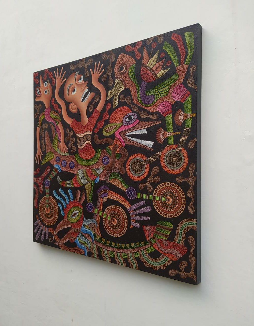 Indonesische zeitgenössische indonesische Kunst von Kusbudiyanto – „Traum zum Fliegen“ im Angebot 4