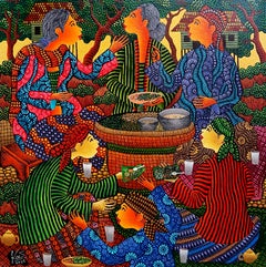 Indonesian Contemporary Art by Kusbudiyanto - Bakul Pecel