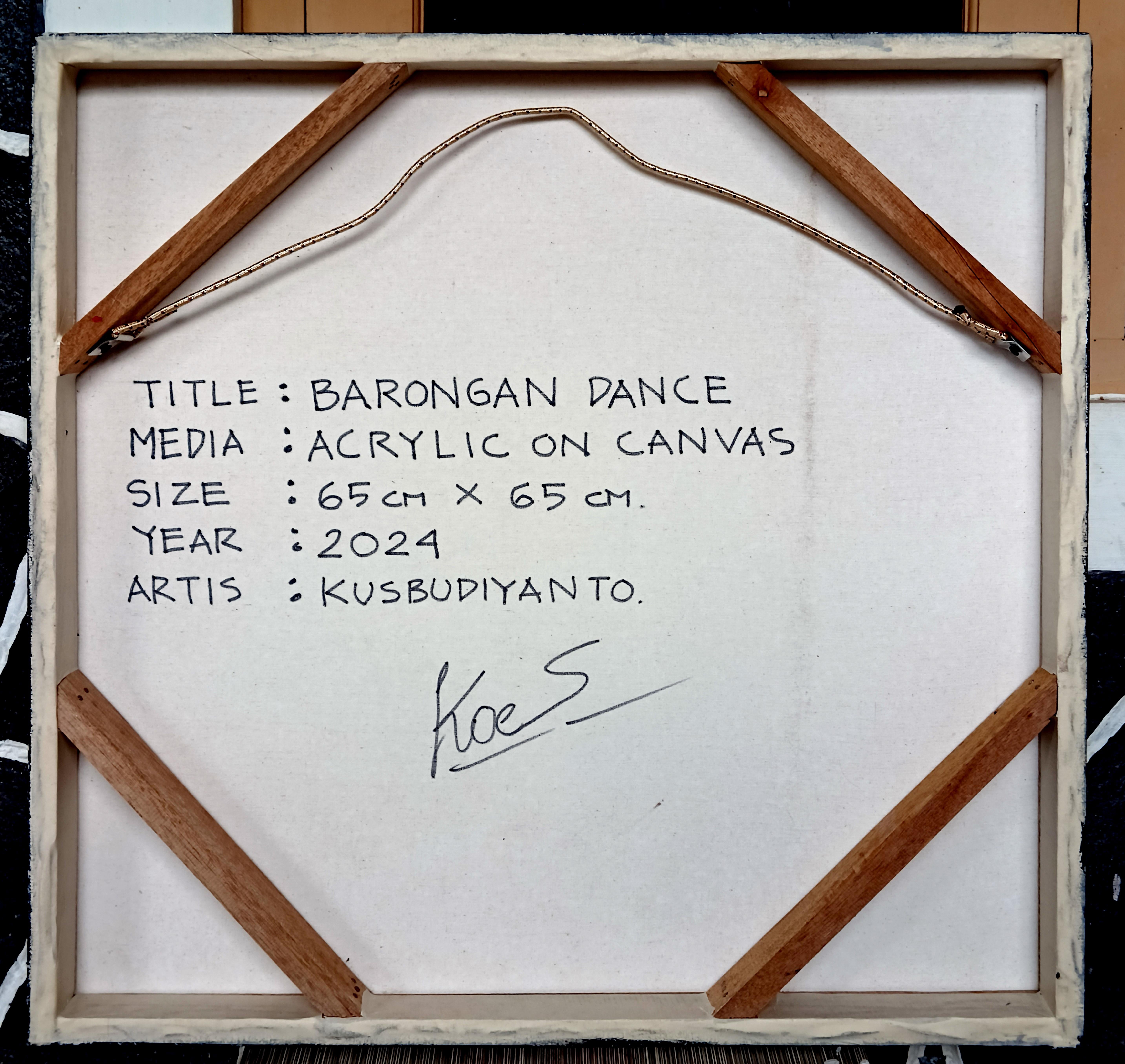 Art contemporain indonésien par Kusbudiyanto - Danse Barongan en vente 1