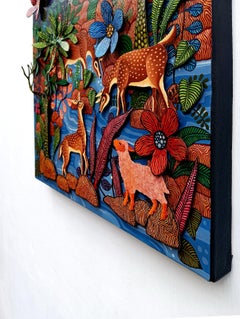 Indonesian Contemporary Art by Kusbudiyanto - Beauty Girl & Nature