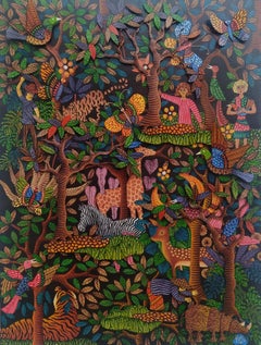 Indonesian Contemporary Art by Kusbudiyanto - Bonding with Nature