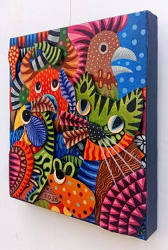 Indonesian Contemporary Art by Kusbudiyanto - Cat and Friends
