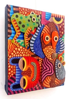 Indonesian Contemporary Art by Kusbudiyanto - Doggy and Friends