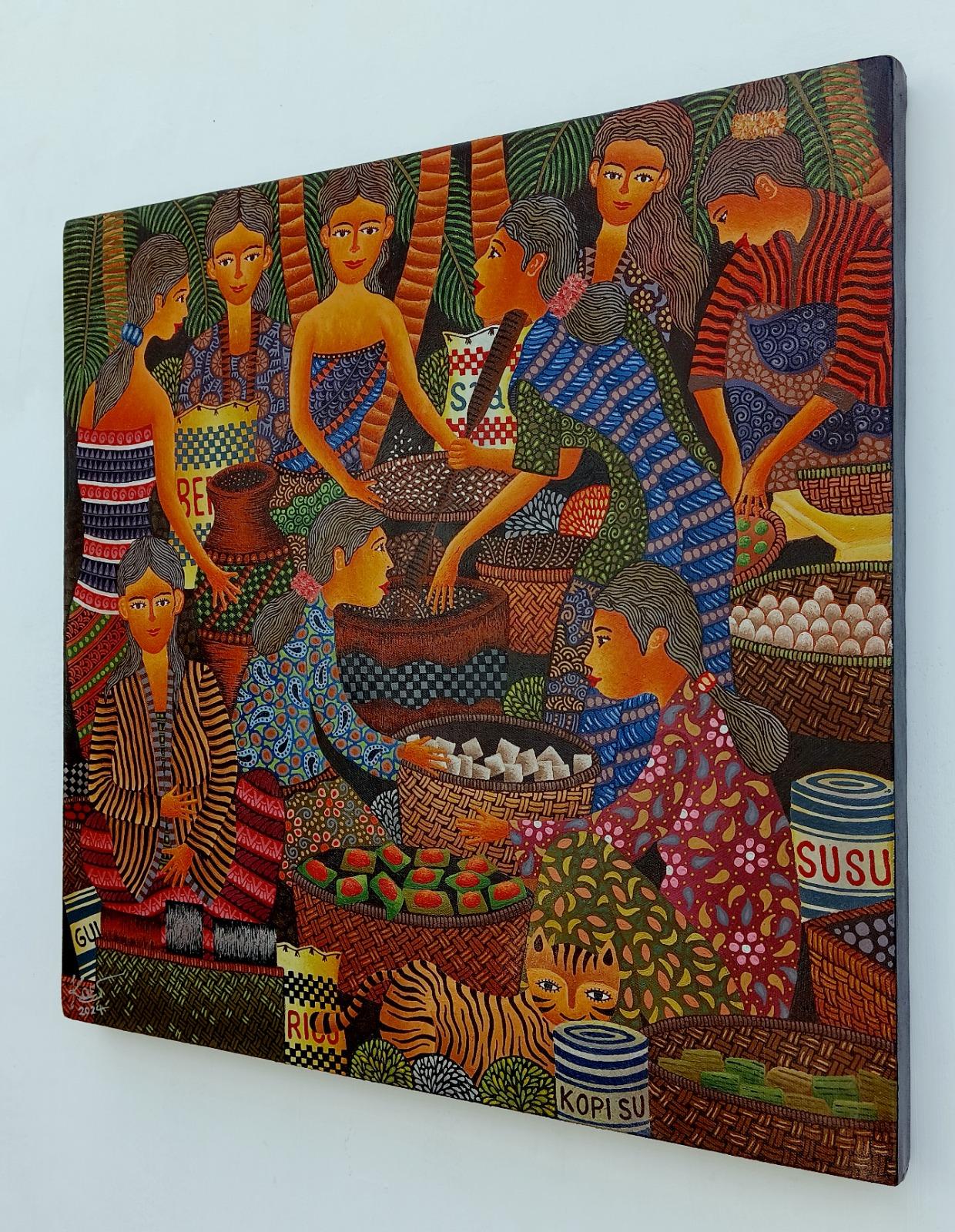 Arte contemporáneo indonesio de Kusbudiyanto - Hatajan 1